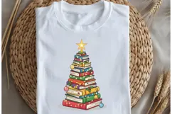 Bookish Christmas png design for T-shirts Product Image 5
