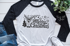 Merry Christmas SVG Sign, Reindeer Baubles Cute Xmas SVG PNG Product Image 8