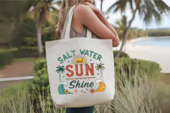 Salt Water and Sun Shine PNG, Retro Beach PNG Sublimation De Product Image 8