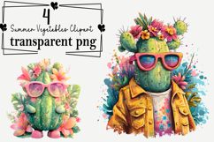 Summer Vegetables Clipart Watercolor PNG Product Image 1
