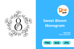 Sweet Bloom Monogram Product Image 1