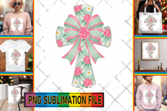Bright TSHIRT Ideas Magic PNG, Flower Cross Product Image 1