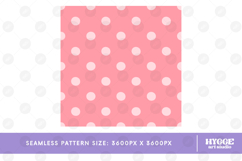 Coquette Easter Polka Dot Seamless Pattern Surface PNG DTF Product Image 2