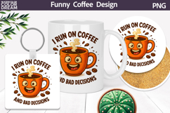 Funny orange coffee cup sarcastic quote Product Image 1