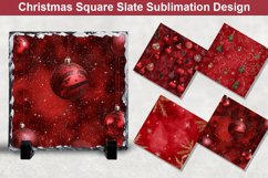Christmas Square Sublimation Slate Designs Product Image 1