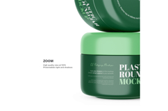 Plastic Cream Jars - PSD Mockup Product Image 8