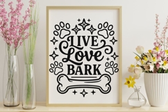 Live Love Bark Svg, Dog Mom Svg, Dog Lover Svg, Fur Mama Svg Product Image 9