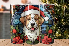 Christmas Dog Tumbler Designs - Stained Glass Tumbler Product Image 1