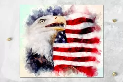 American Flag & Eagle | Patriotic Skinny Tumbler Sublimation Product Image 8