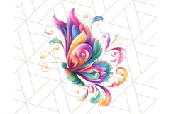 Colorful Butterfly Clipart PNG Clipart, Rainbow Butterfly Product Image 4