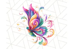 Colorful Butterfly Clipart PNG Clipart, Rainbow Butterfly Product Image 4