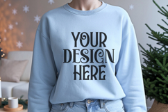 Christmas Gildan 18000 Black Sweatshirt Mockups Product Image 1