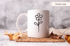 Flower Doodle Bundle - 40 Minimalist Floral SVG Files Product Image 8