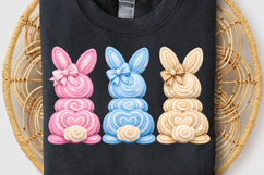 Bunny Coquette Bow PNG, Faux yarn Bunny PNG, Coquette Easter Product Image 5