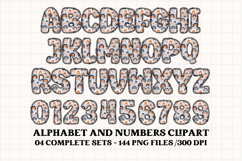 Halloween Alphabet png clipart, halloween letters doodle Product Image 2