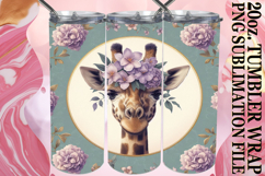 Radiant Adventures 20oz tumbler wrap, Giraffe Product Image 1