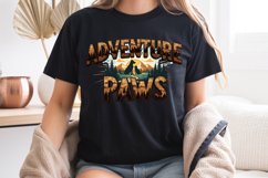 Adventure Paws PNG, Vintage Dog &amp; Cat Hiking Sublimation Product Image 8