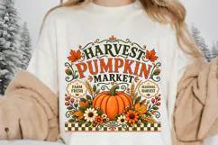 Harvest Pumpkin Market Fall Harvest Vintage Autumn Product Image 3