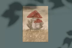FLY AMANITA MUSHROOM Amanita muscaria, fly agaric hand paint Product Image 8