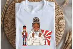 Christmas motivational woman png design for T-shirts Product Image 5