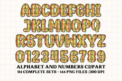 Christmas Alphabet png clipart, christmas letters doodle Product Image 2