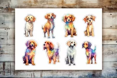 56 Watercolor Dogs | Stickers For Cricut | PNG Product Image 9