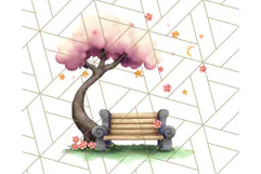 Princess Castle Clipart PNG, Enchanted Garden Artwork Product Image 4