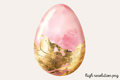 Pastel Pink Easter Watercolor Clipart Bundle PNG Product Image 5