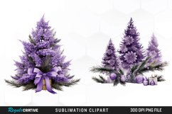 Lavender And Christmas Tree Sublimation PNG Clipart Product Image 1
