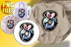 8 Doodle Letter Sweetheart Joyful Love Icon! Product Image 1