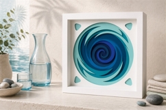Blue spiral wall decor Product Image 4