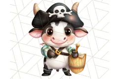 Cartoon Pirate Kids and Animals PNG Clipart for Fun Designs Product Image 4