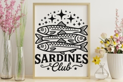 Sardines Club Svg, Sardine Fish Svg, Coastal Summer Svg. Product Image 9