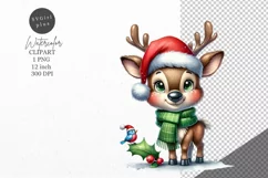 Christmas clipart| Reindeer clipart |Christmas sublimation Product Image 1