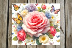 Valentine rose | Skinny tumbler Sublimation design bundle Product Image 8