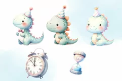 26 Happy New Year 2024 Clipart Watercolor Illustration Product Image 8