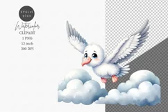 Albatross clipart, Antarctic animals clipart, Cute animals Product Image 1
