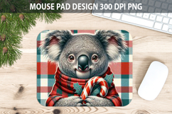Christmas Koala Pad Sublimation - Animal PNG Design Product Image 1