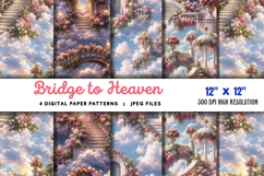 Bridge to Heaven Backdrop Flowers JPG Product Image 1