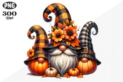 Halloween Gnomes Sublimation - Clipart PNG Design Product Image 1