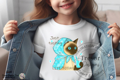 Funny Siamese Cat PNG Just Tasting Coffee Design Sublimation Product Image 4