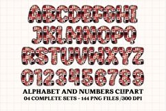 Love Forever Alphabet &amp; Numbers Clipart Set Product Image 2