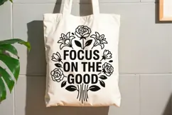 Focus On The Good Svg, Mental Health Svg, Self Love Svg. Product Image 9