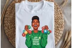 Christmas motivational women png design for T-shirts Product Image 5