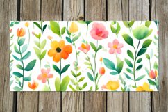 Spring Watercolor Flowers | 17 Mug Sublimation designs, PNG Product Image 8