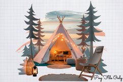 Watercolor Boho Caravan Clipart Bundle PNG Product Image 11