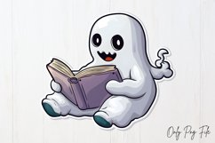 Bookish Ghost Sublimation Clipart, Sublimation PNG Product Image 1