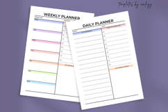 Aesthetic Minimal Daily &amp; Weekly Planner Template Editable Product Image 2