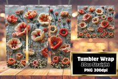 Spring Blossom 3D Tumbler Wrap - Sublimation Wonder Product Image 1