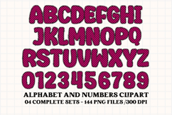 Neon Halloween Alphabet png clipart,halloween letters doodl Product Image 2